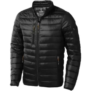 image of Elevate Mens Scotia Light Down Jacket (L) (Solid Black)