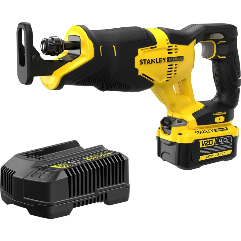 Image of Stanley Fatmax V20 SFMCS300 18v Cordless Reciprocating Saw SFMCS300M1 Batteries: 1 x 4ah Li-ion