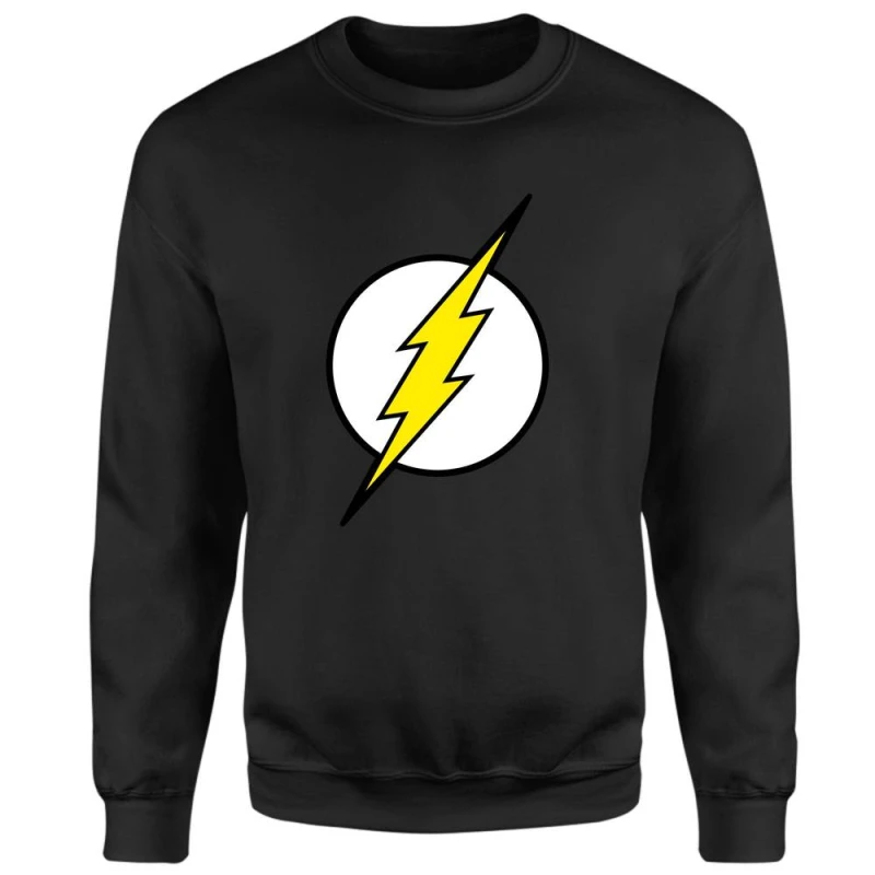 Image of Justice League Flash Logo Sweatshirt - Black - M