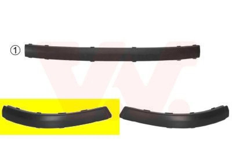 Image of VAN WEZEL Bumper cover VAN WEZEL 1828553