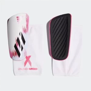 image of adidas adidas Football X Soft Ground League Shin Guard - White/Pink