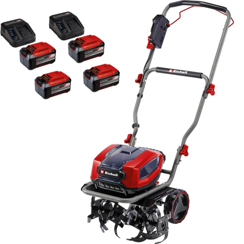 Image of Einhell Professional GP-CR 36/45 Li E BL 36v Cordless Brushless Tiller 450mm GP-CR 36/45 Li E BL Batteries: 4 x 5.2ah Li-ion