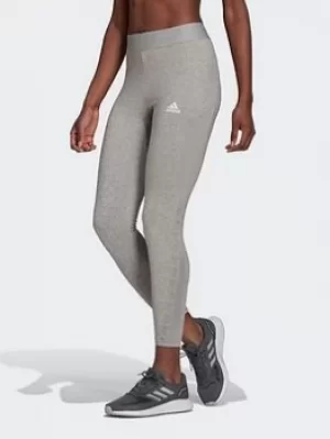 adidas Aeroready Designed 2 Move Cotton Touch 7/8 Leggings, Grey, Size 2XL, Women