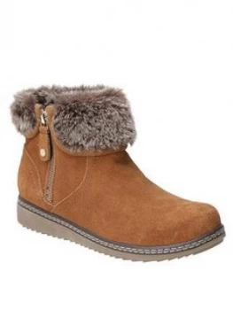 Image of Hush Puppies Hush Puppies Penny Ankle Boot, Tan, Size 3, Women