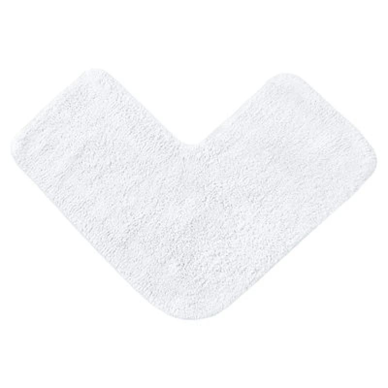 Image of Allure Bath Fashions Corner Shower Mat 100% Cotton - White