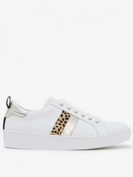 Image of Mint Velvet Allie Animal Trainers - White, Size 40, Women