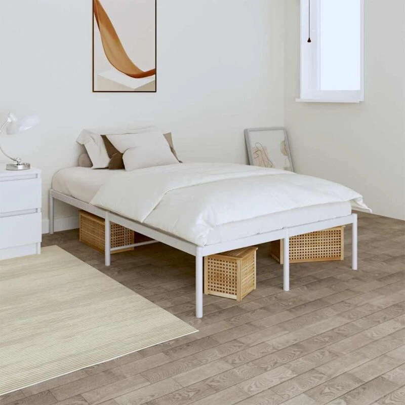 Image of VIDAXL Metal Bed Frame without Mattress White 120x200cm Vidaxl 8720845721534
