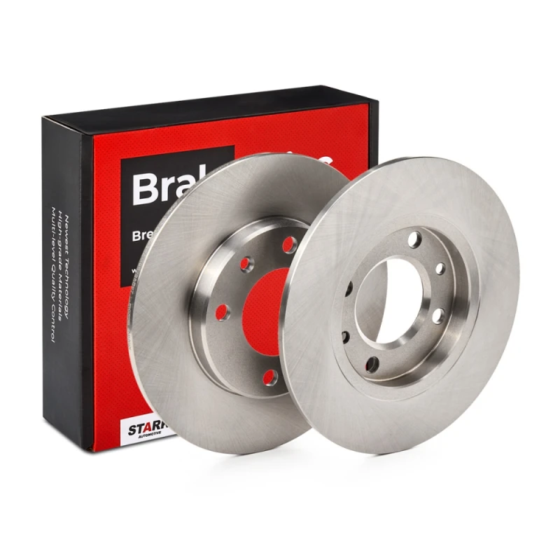 Image of STARK SKCI-2029 Brake disc Rear Axle, solid, Cast Iron, Uncoated, Untreated, without bolts/screws Cast Iron Brake Disc (82)