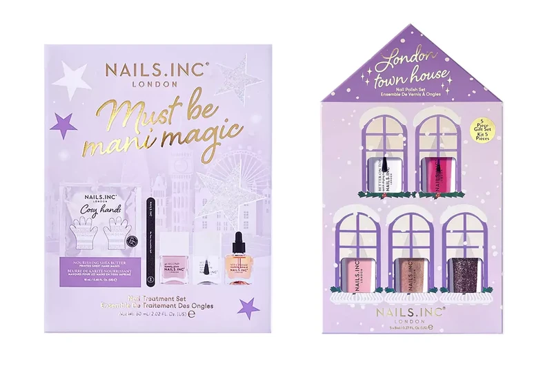 Image of nails inc. London Town House 5 Piece Nail Polish Gift Set