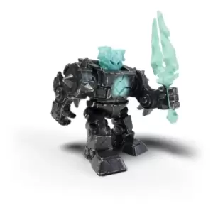 Image of Schleich Eldrador Mini Creatures Shadow Ice Robot Toy Figure, 7 To 12 Years, Grey/Turquoise (42598)