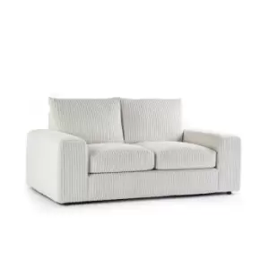 image of Luciana Luxury Jumbo Cord 2 Seater Sofa - Cream - Cream