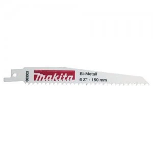 image of Makita Specialized Reciprocating Saw Blades 150mm Pack of 5