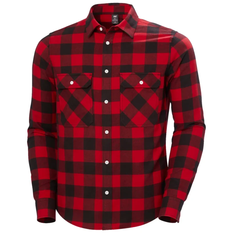 Image of Helly Hansen Long sleeve flannel shirt Helly Hansen Lokka Rouge Male L