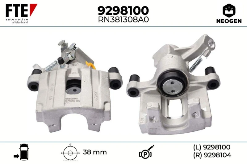 Image of Brake caliper FTE 9298100