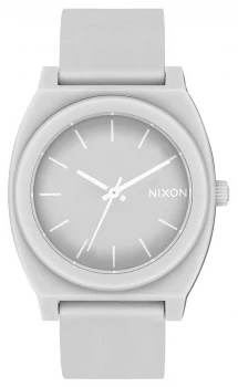 image of Nixon Time Teller P Matte Cool Grey Grey Silicone Strap Watch