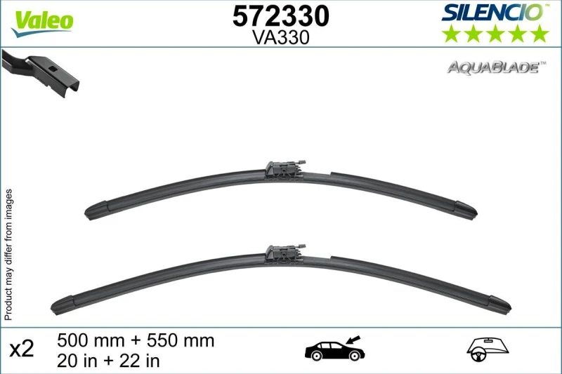 Image of Wiper blade VALEO 572330