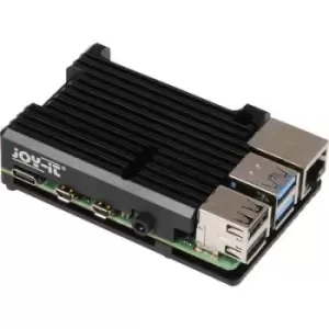 image of Joy-it ARMOR Case BLOCK SBC housing Compatible with (development kits): Raspberry Pi Passive cooling Black