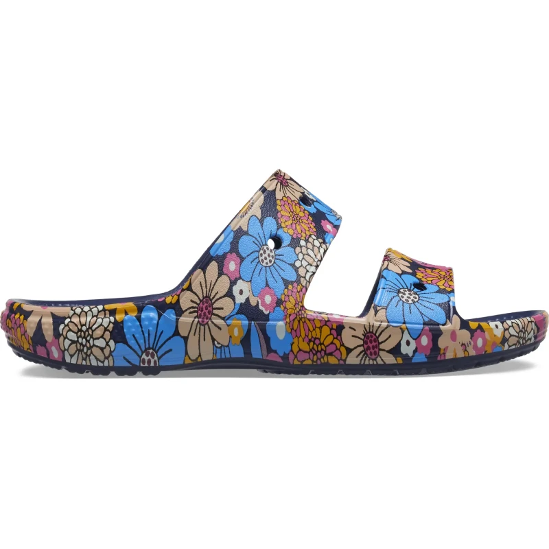 Image of Crocs Slippers Crocs Classic Retro Floral Bleu Unisex 38/39