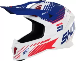 image of Shot Lite Fury Motocross Helmet, red-blue, Size L, red-blue, Size L