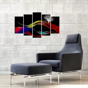 Image of 5PMX-134 Multicolor Decorative MDF Painting (5 Pieces)