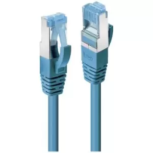 image of LINDY 47153 RJ45 Network cable, patch cable CAT 6A S/FTP 10.00 m Blue