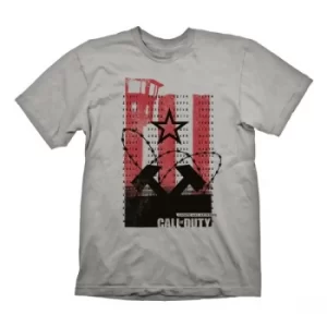Image of Call of Duty: Black Ops Cold War T-Shirt Wall Light Grey Size M