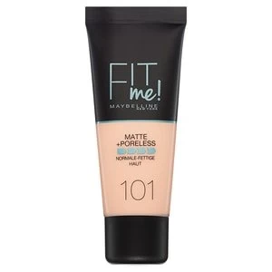 image of Maybelline Fit Me Matte & Poreless Foundation 101 True Ivory