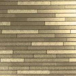 Image of Arthouse Foil Slate Champagne Wallpaper
