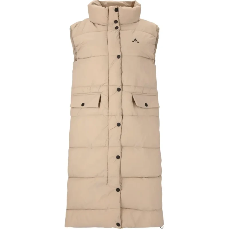 Image of Whistler Womens Whistler Amaretto Long Puffer Vest Vert Female 36