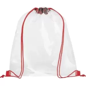 Image of Lancaster Premium Rucksack (33.6 x 38.7 cm) (Red/Transparent) - Bullet