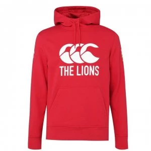 Image of Canterbury British and Irish Lions Logo Hoodie Mens - TANGO RED