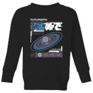 Image of Crystal Maze Futuristic Zone Kids Sweatshirt - Black - 9-10 Years
