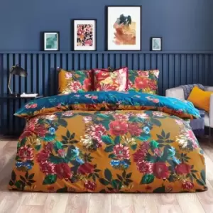Image of Furn Nadya Floral Duvet Cover Set (Double) (Amber)