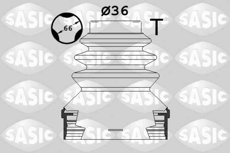 Image of CV boot kit, drive shaft SASIC 1900036