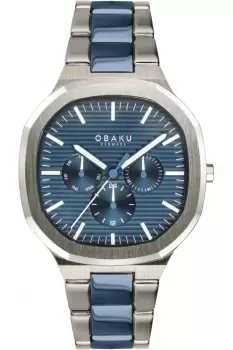 image of Gents Obaku Ild Bluesteel Watch V275GMCLSK