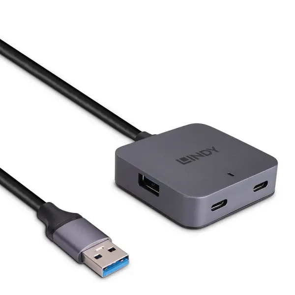 Image of Lindy 10m USB 3.0 Hub 4 Ports