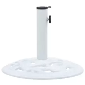 Vidaxl 47864 Umbrella Base White 9 Kg 40cm Cast Iron