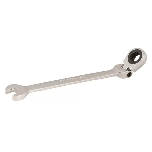 Image of Silverline Flexible Head Ratchet Spanner - 8mm