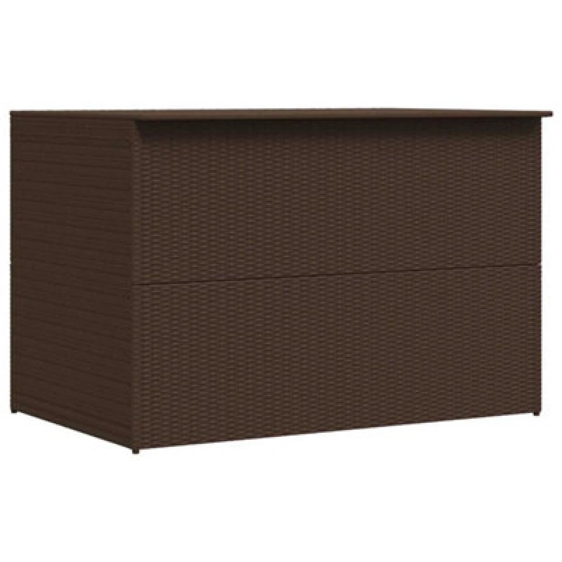 Image of VIDAXL Garden Storage Box Brown 150x100x100cm Poly Rattan Vidaxl 8718475614845