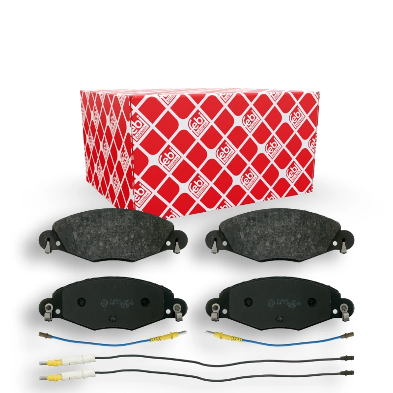 Image of FEBI BILSTEIN 16419 Brake pad set Front Axle, incl. wear warning contact Brake Pad Set,disc brake (402)