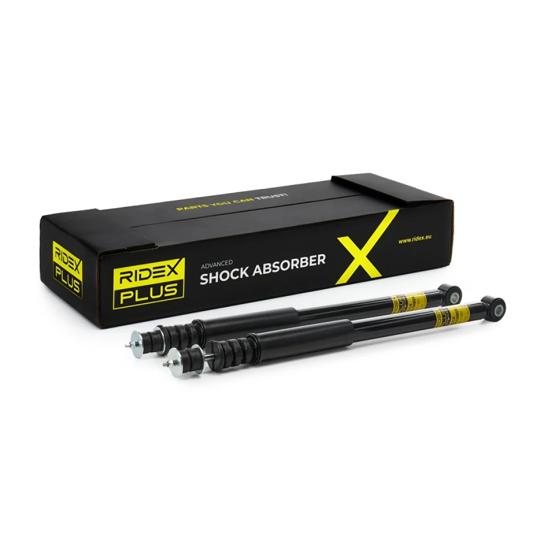 Image of RIDEX PLUS 854S19200P Shock absorber Rear Axle, Gas Pressure, Twin-Tube, Telescopic Shock Absorber, Bottom eye Shock Absorber (854)