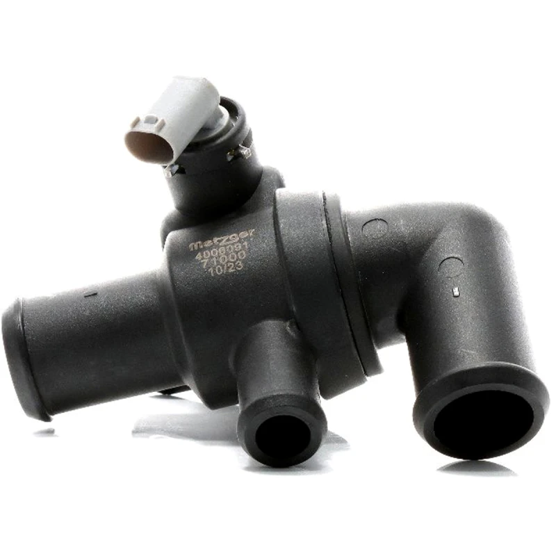 Image of METZGER 4006091 Engine thermostat Opening Temperature: 91°C, with gasket/seal, with sensor Plastic Thermostat,coolant (316)