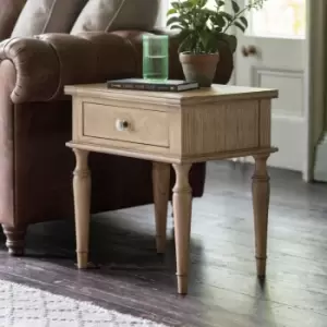 Image of Gallery Interiors Mustique 1 Drawer Side Table