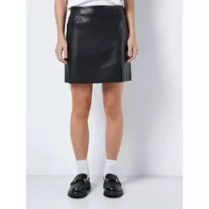 Image of Faux Leather Mini Skirt