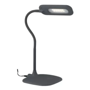 image of Fan Europe DARWIN LED Reading Desk Lamp Grey 450lm 4000K Dimmable 16x16x53.5cm