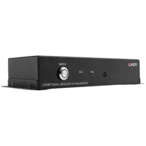 Image of LINDY 39306 KVM changeover switch DisplayPort Remote control 3840 x 2160 Pixel