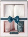 image of Style & Grace Signature Fluffy Slipper Gift Set 150ml Body Wash + 150ml Body Lotion + Slippers