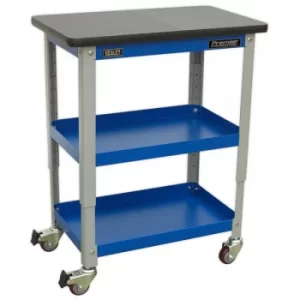 image of Sealey API2103 Industrial 3-Level Workshop Trolley