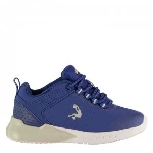 Image of SHAQ Explosive Basketball Trainers Childrens - Blue/Grey