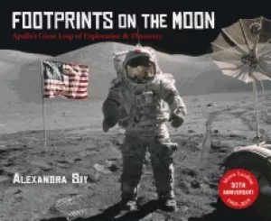 Image of footprints on the moon